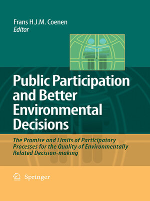 cover image of Public Participation and Better Environmental Decisions